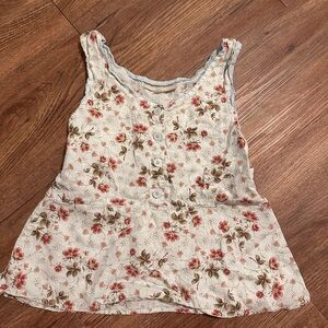 Cottage core floral top